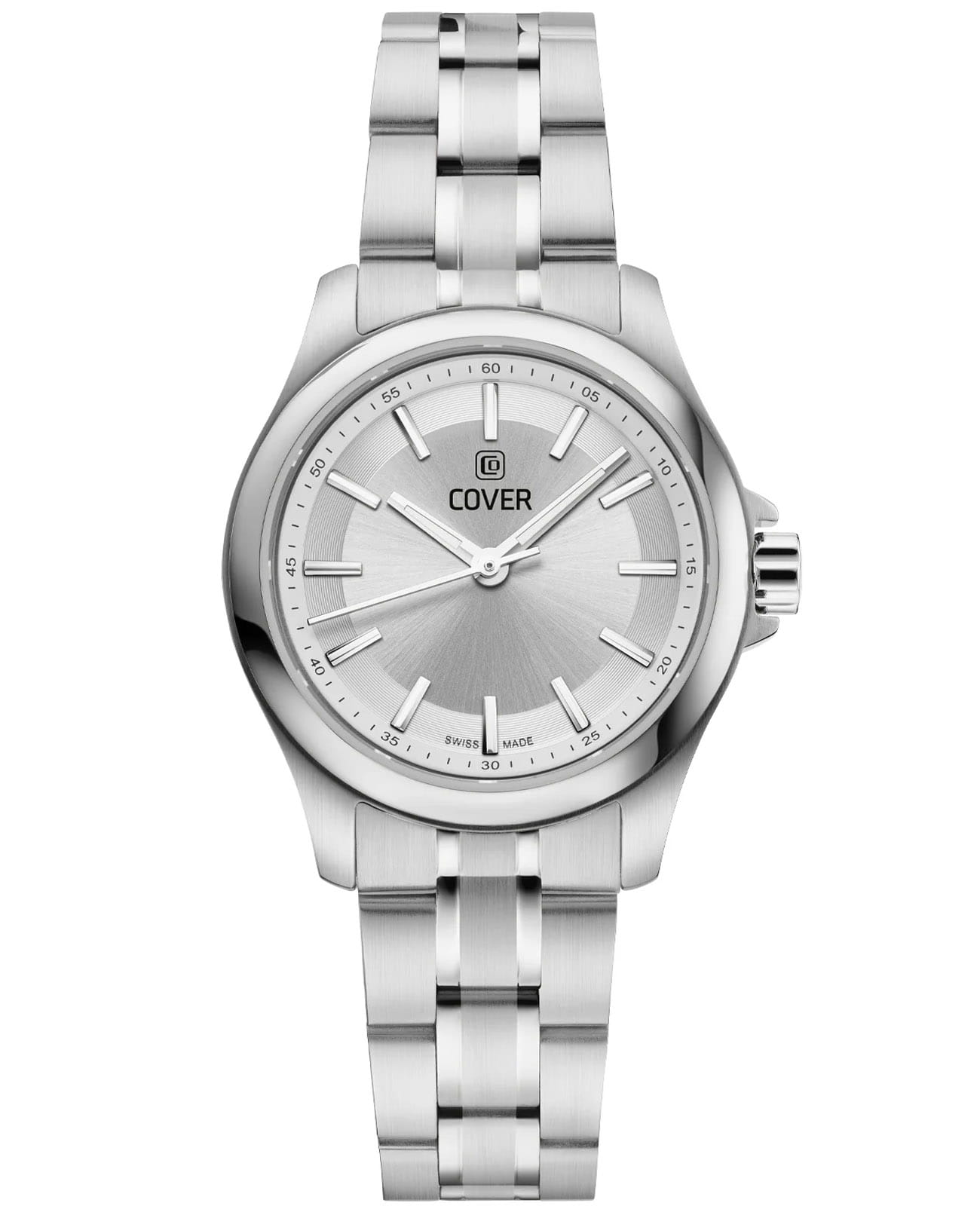 Cover Cover Marville CO215.02  CO215.02 кварцевые женские часы серый циферблат, браслет нержавеющая сталь — вид спереди