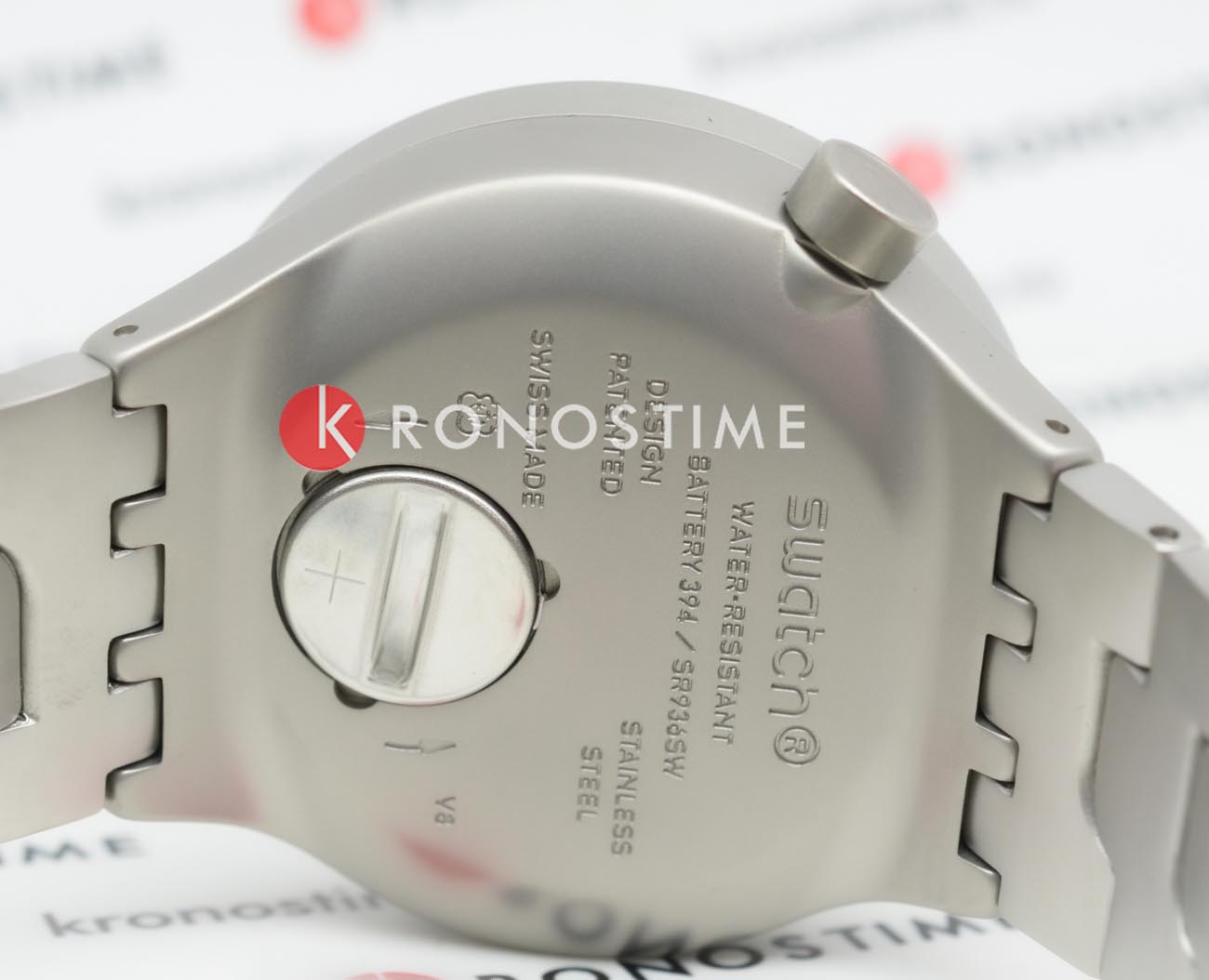 Оригинальные часы Swatch Swatch Big Bold Irony Standard SB07S102G кварцевые калибр механизма  общий вид