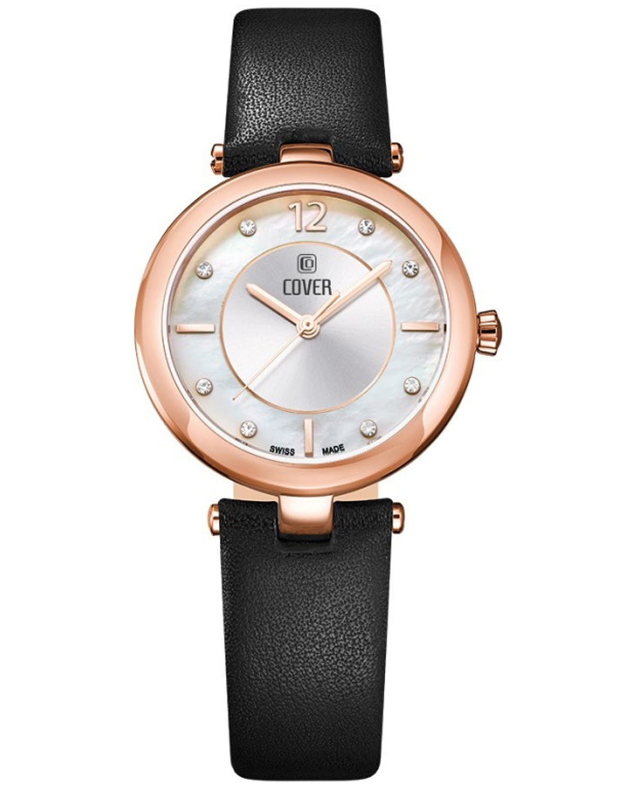 Cover Cover Amelia CO193.09  CO193.09 кварцевые женские часы перламутровый циферблат, браслет кожаный — вид спереди