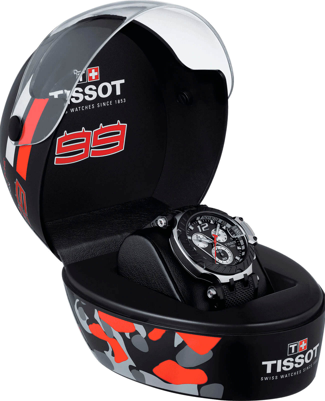 Tissot Tissot T-Race Jorge Lorenzo 2019 T115.417.27.057.00 кварцевые мужские часы часы крупный план черный циферблата