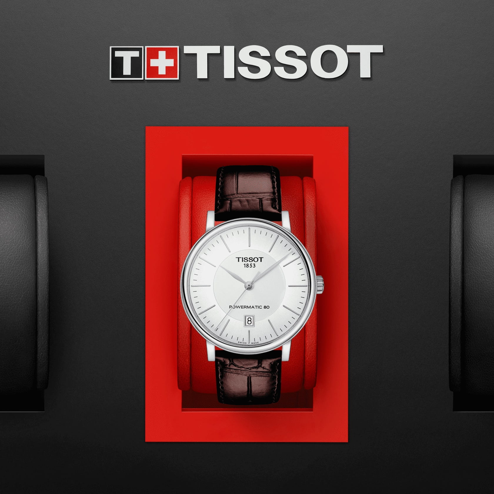Оригинальные часы Tissot Tissot Carson Premium Powermatic 80 T122.407.16.031.00 механические калибр механизма powermatic 80.111 общий вид