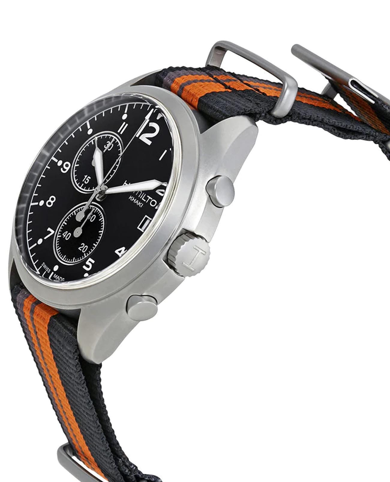 Hamilton Hamilton Khaki Aviation Pilot Pioneer Chrono Quartz H76552933 , наручные мужские часы фото под углом
