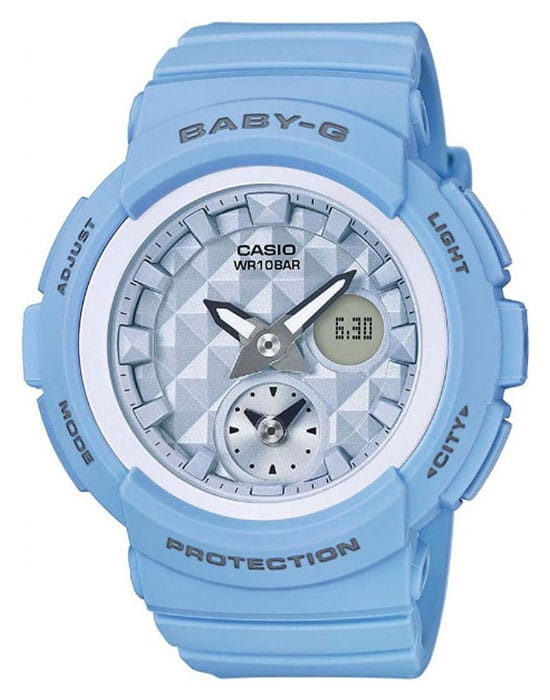 Casio Casio Baby-G BGA-190BE-2A  BGA-190BE-2A кварцевые женские часы  циферблат, браслет пластик — вид спереди