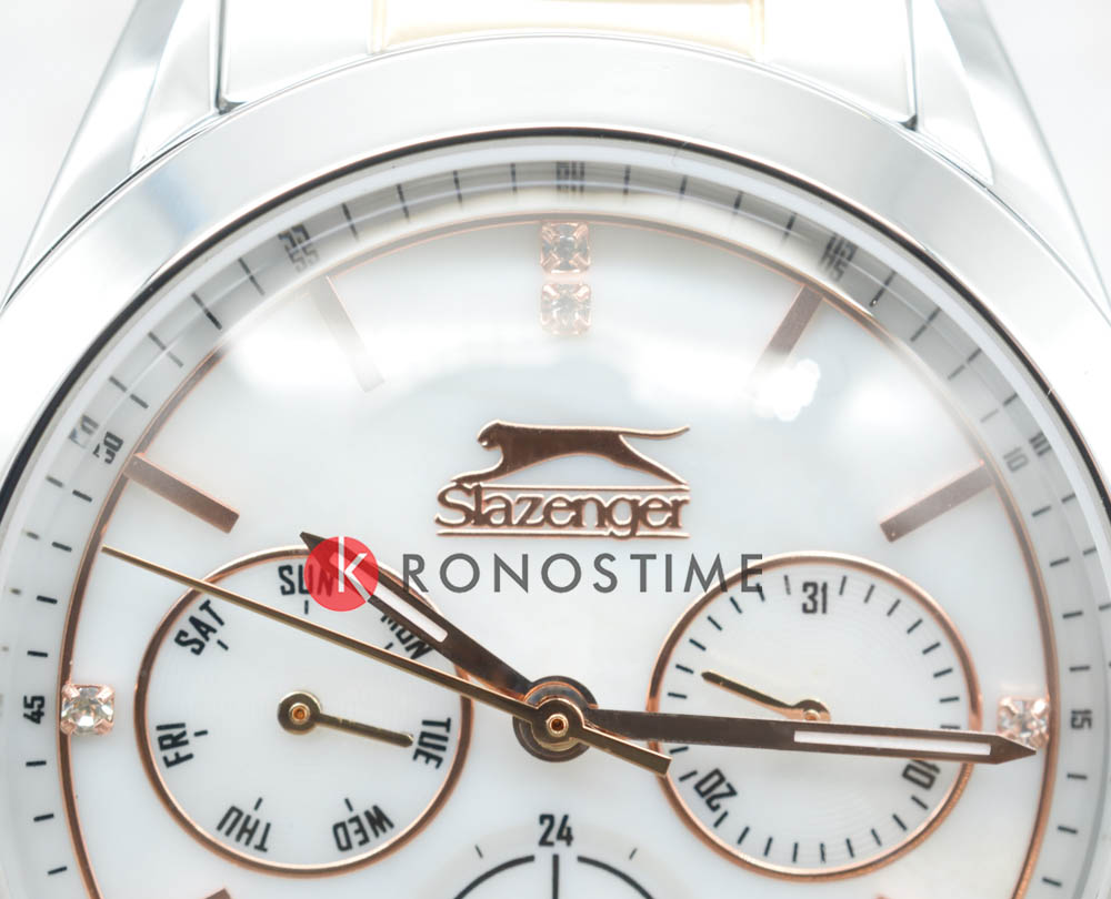 Slazenger Slazenger Multifunction SL.09.2032.4.05,  англия женские часы на браслете суперметалл с ip покрытием боковой вид