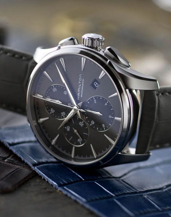 Hamilton H32586881 мужские часы застежка крупным планом