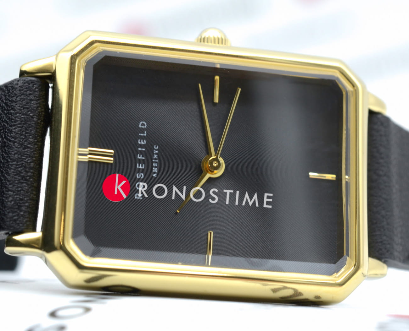 Оригинальные часы Rosefield Rosefield The Octagon OBSBG-O49 кварцевые калибр механизма miyota gl32 общий вид