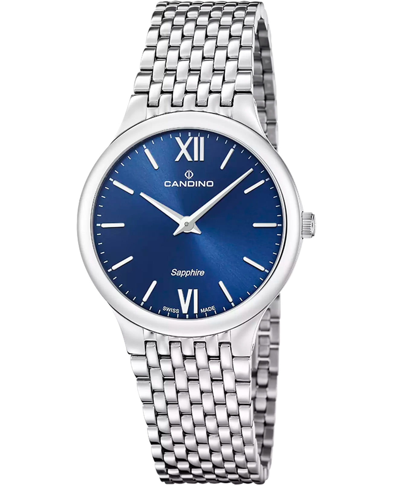 Candino Candino Series 1947 C4787/3  C4787/3 кварцевые женские часы синий циферблат, браслет нержавеющая сталь — вид спереди