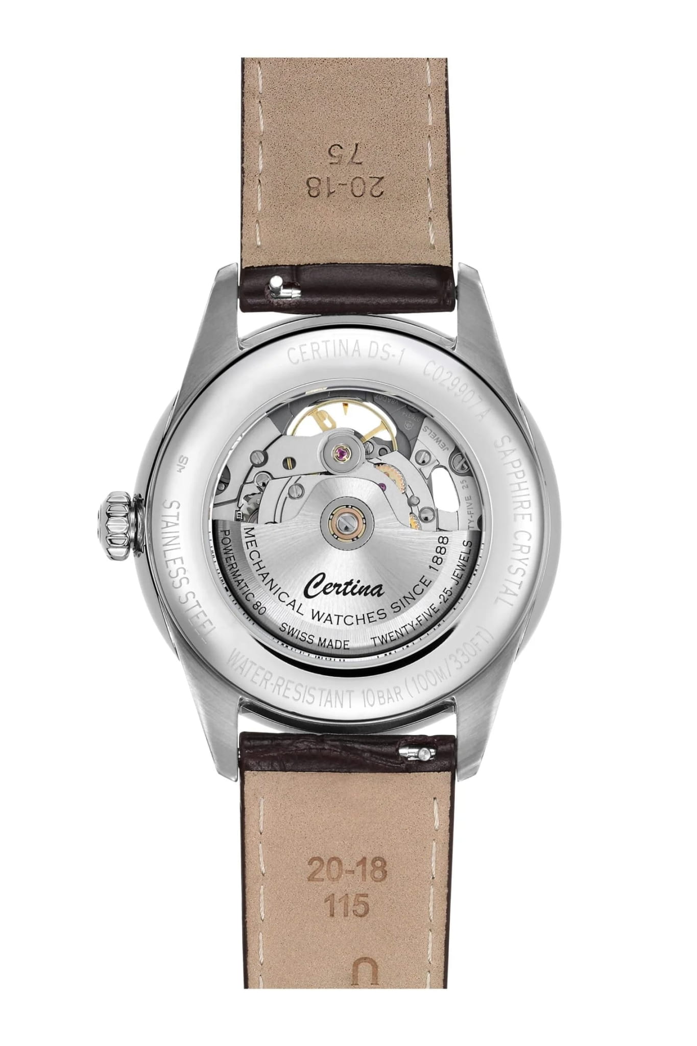 Certina Certina DS-1 Skeleton C029.907.16.081.00 DS 1, наручные мужские часы фото под углом