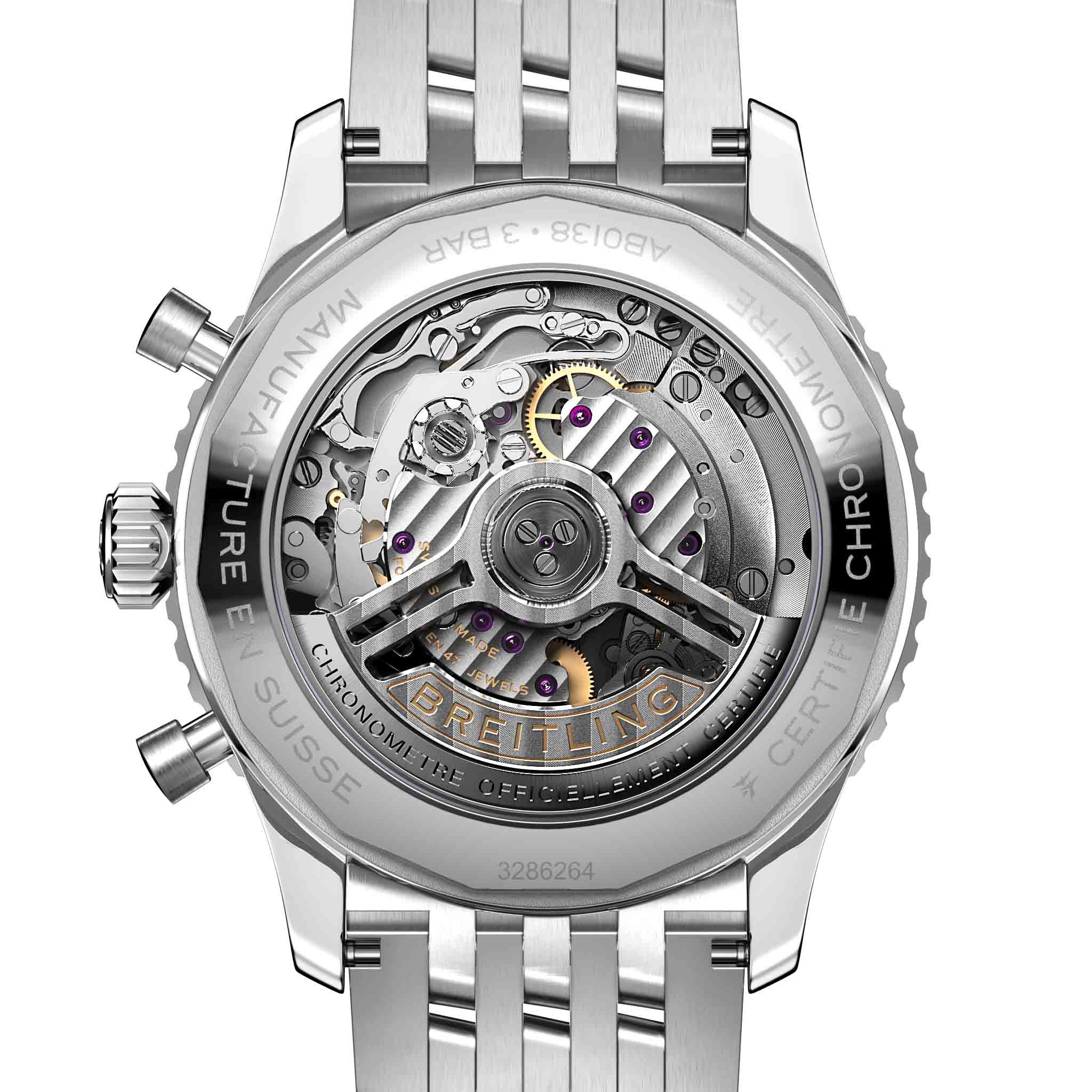 Breitling Breitling Navitimer B01 Chronograph 43 AB0138211B1A1 , наручные мужские часы фото под углом