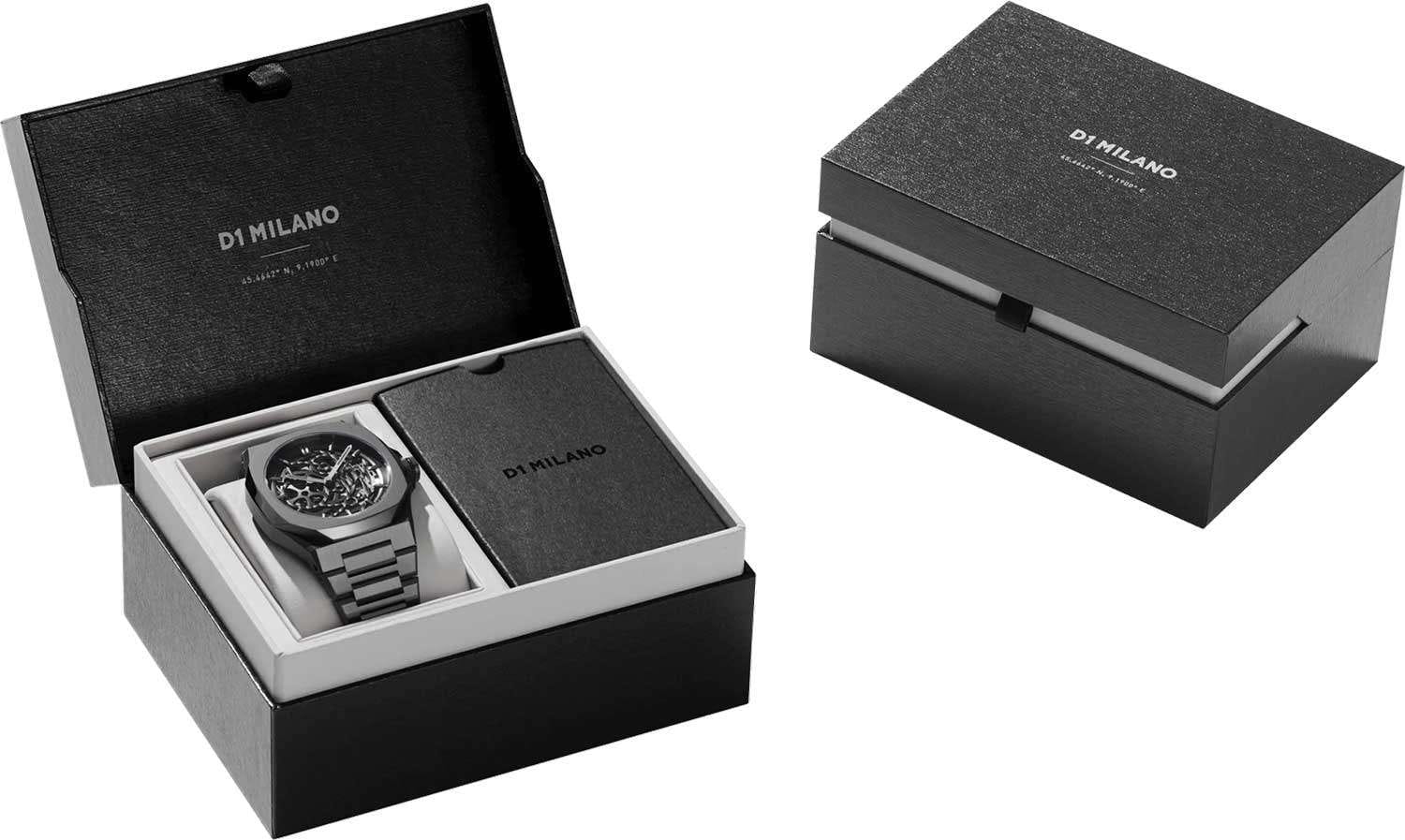 D1 Milano D1 Milano Skeleton SKBJ11 мужские часы черный циферблат на запястье