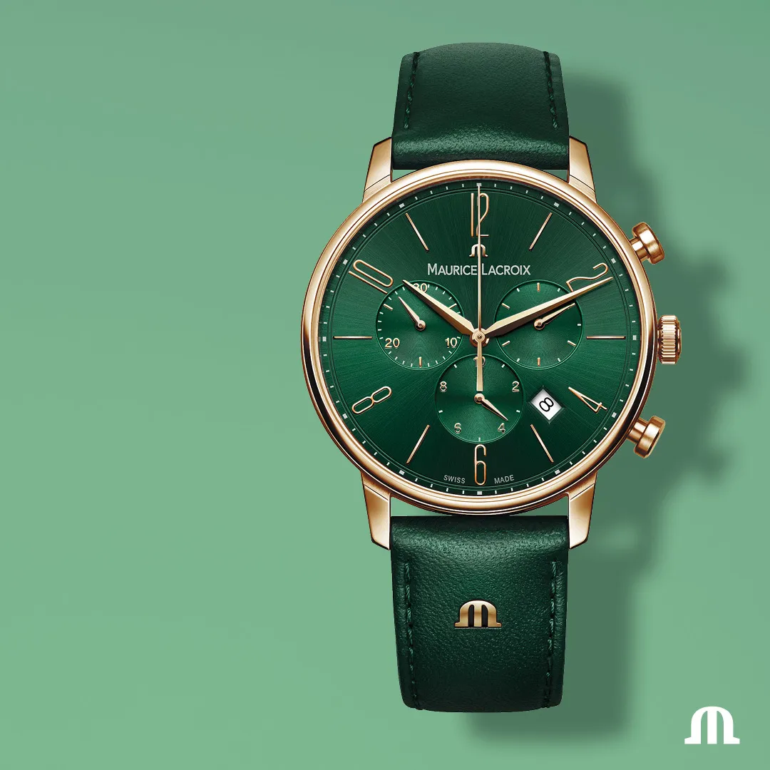 Maurice Lacroix Maurice Lacroix Eliros Chronograph EL1098-PVP01-620-5 , наручные мужские часы фото под углом