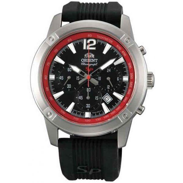 Orient Orient TW01006B (FTW01006B)  FTW01006B  мужские часы черный циферблат, браслет  — вид спереди