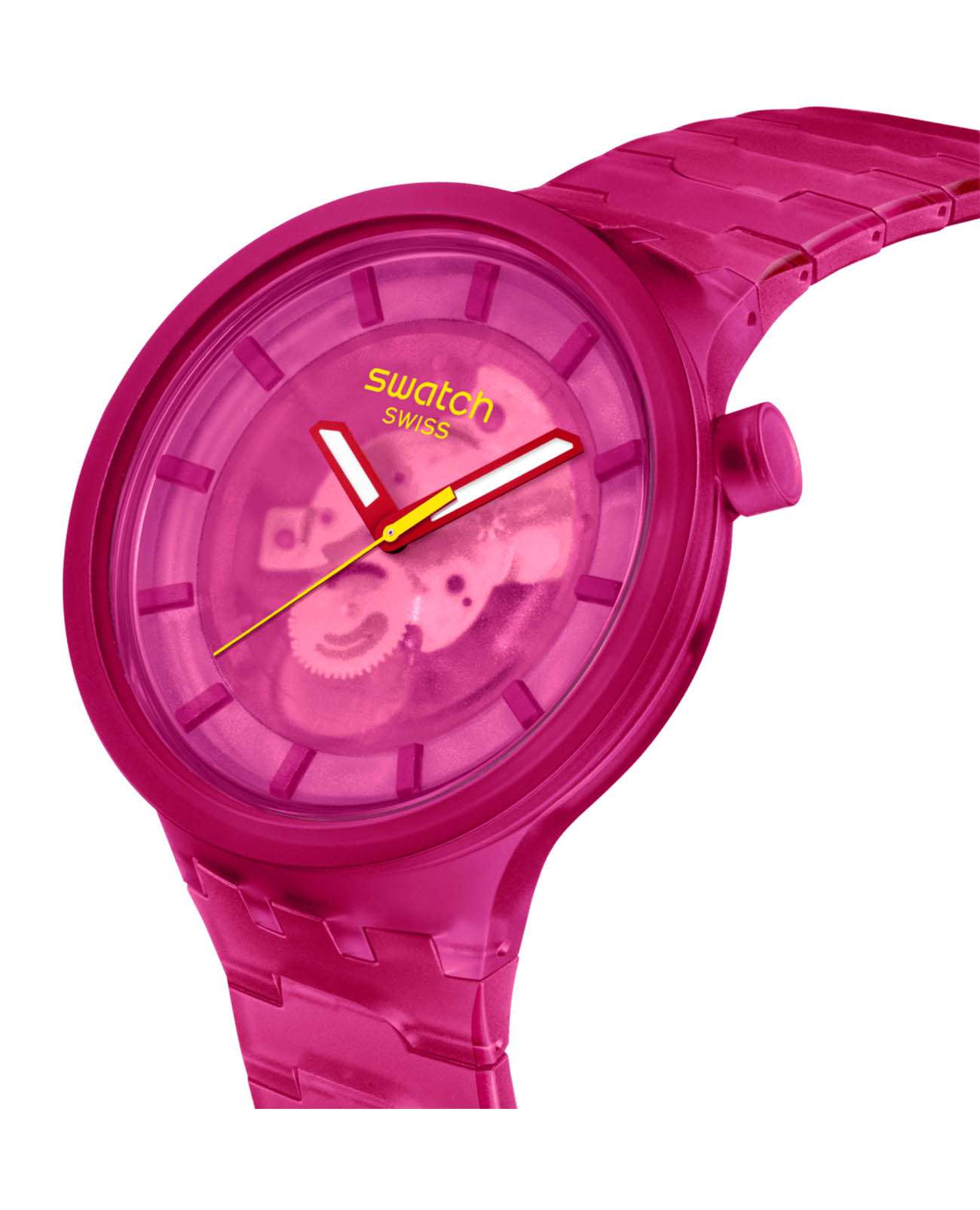 Swatch Swatch Big Bold Biosourced Lacquered SB05P102 , наручные мужские часы фото под углом