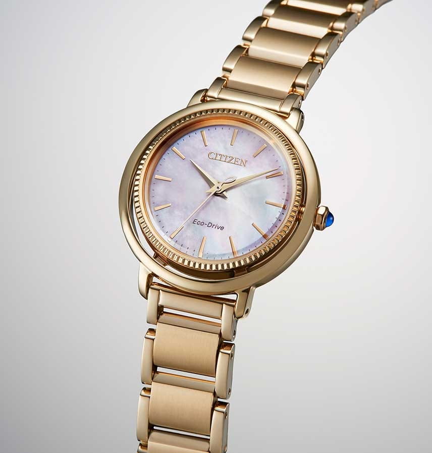 Citizen Citizen Citizen L EM1103-86Y кварцевые женские часы часы крупный план перламутровый циферблата