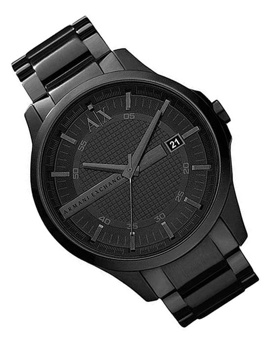 Armani Exchange Armani Exchange Hampton AX2104,  италия мужские часы на браслете сталь с ip покрытием боковой вид