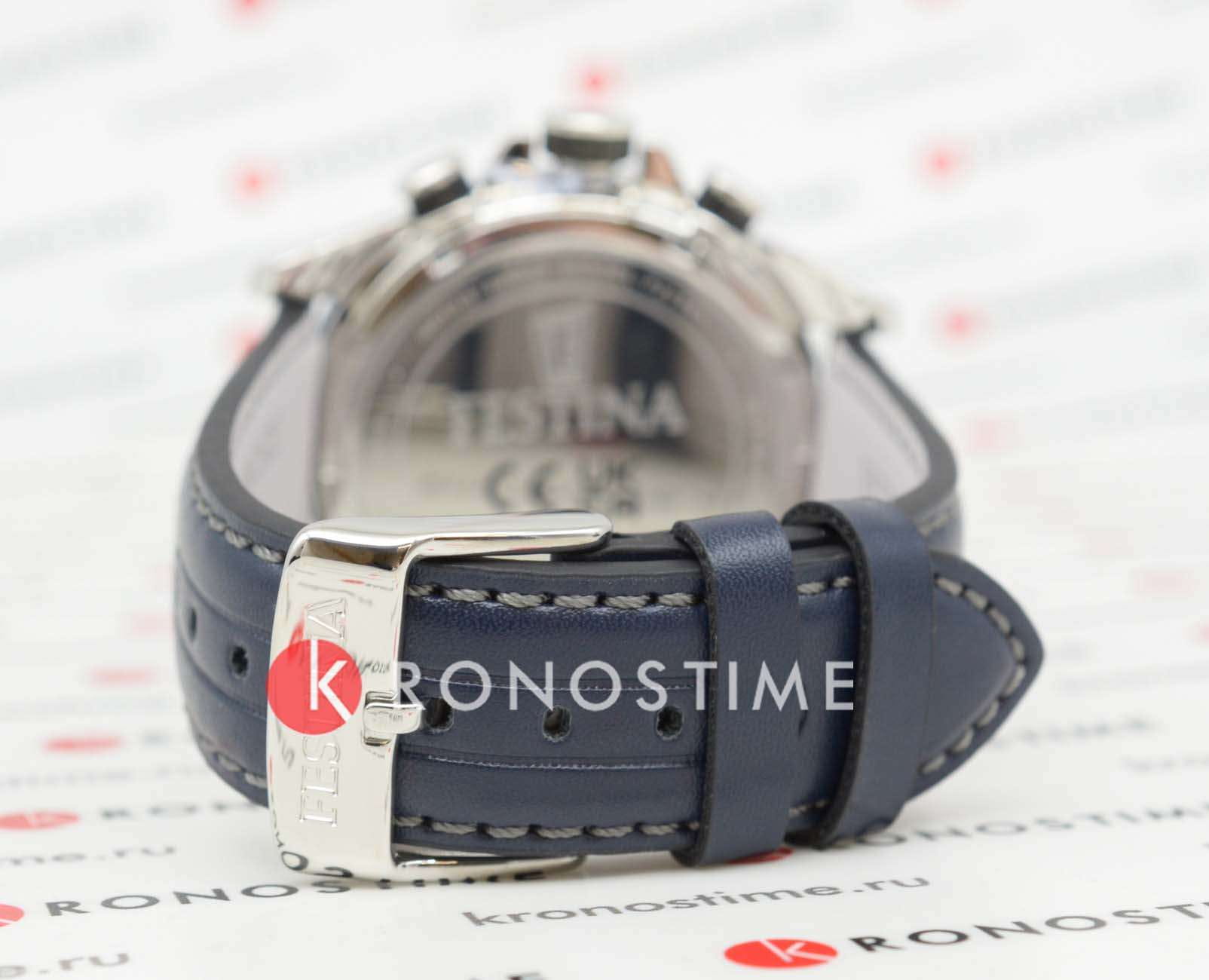 Festina Festina Timeless Chrono F20561/3 мужские часы синий циферблат на запястье