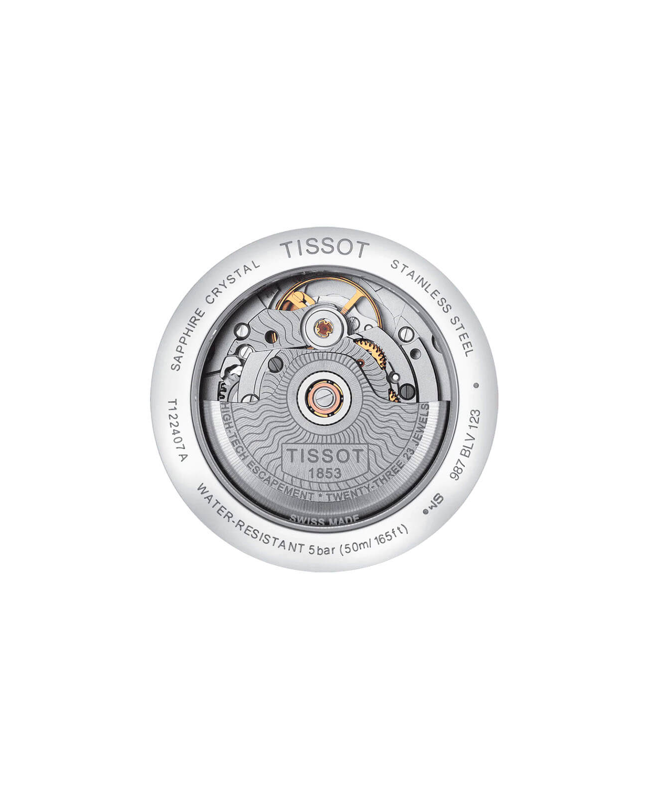 Tissot Tissot Carson Powermatic 80 T122.407.16.051.00, t-classic швейцария мужские часы на браслете кожаный боковой вид