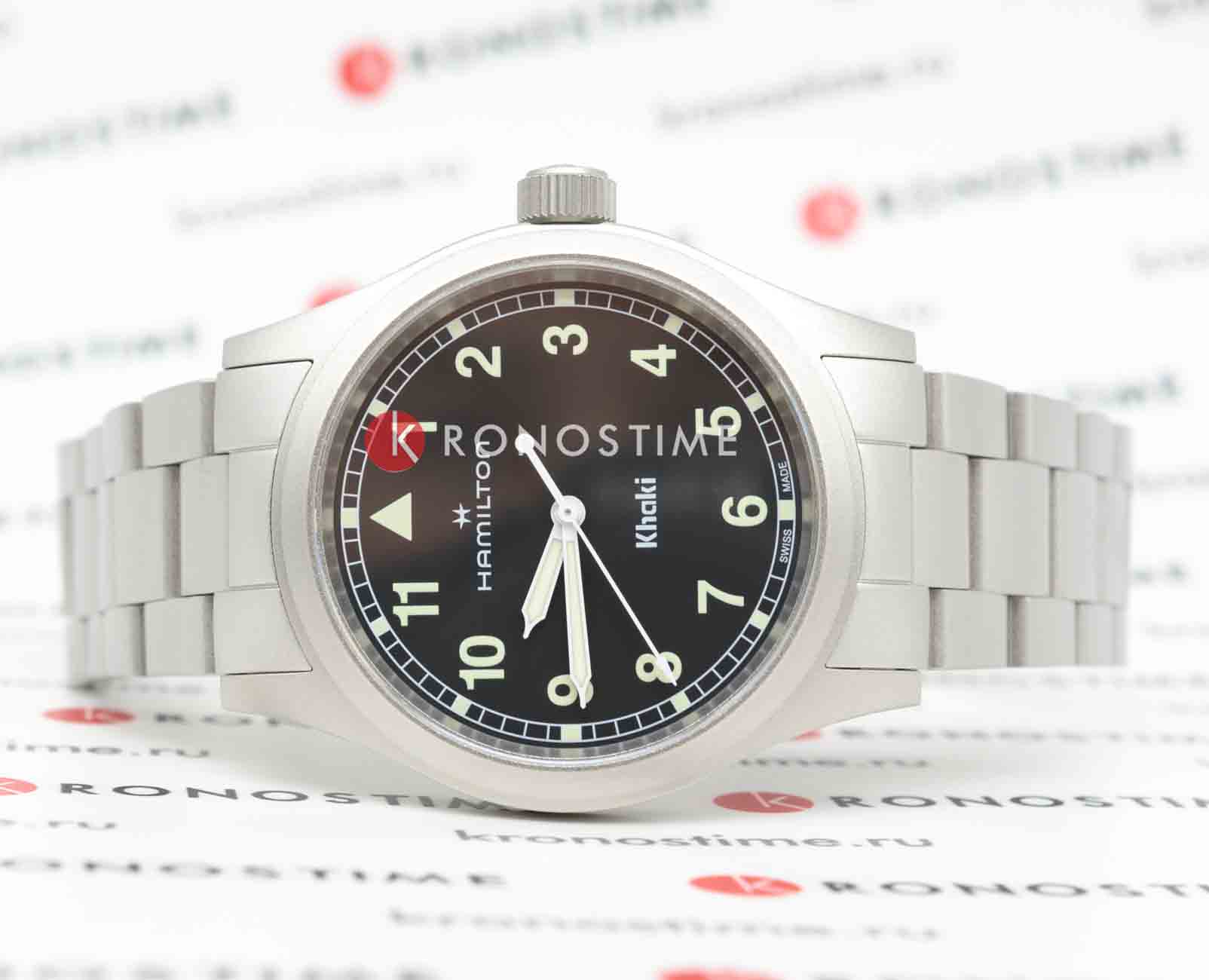 Hamilton Hamilton Khaki Field Quartz 38mm H69401130 , наручные мужские часы фото под углом