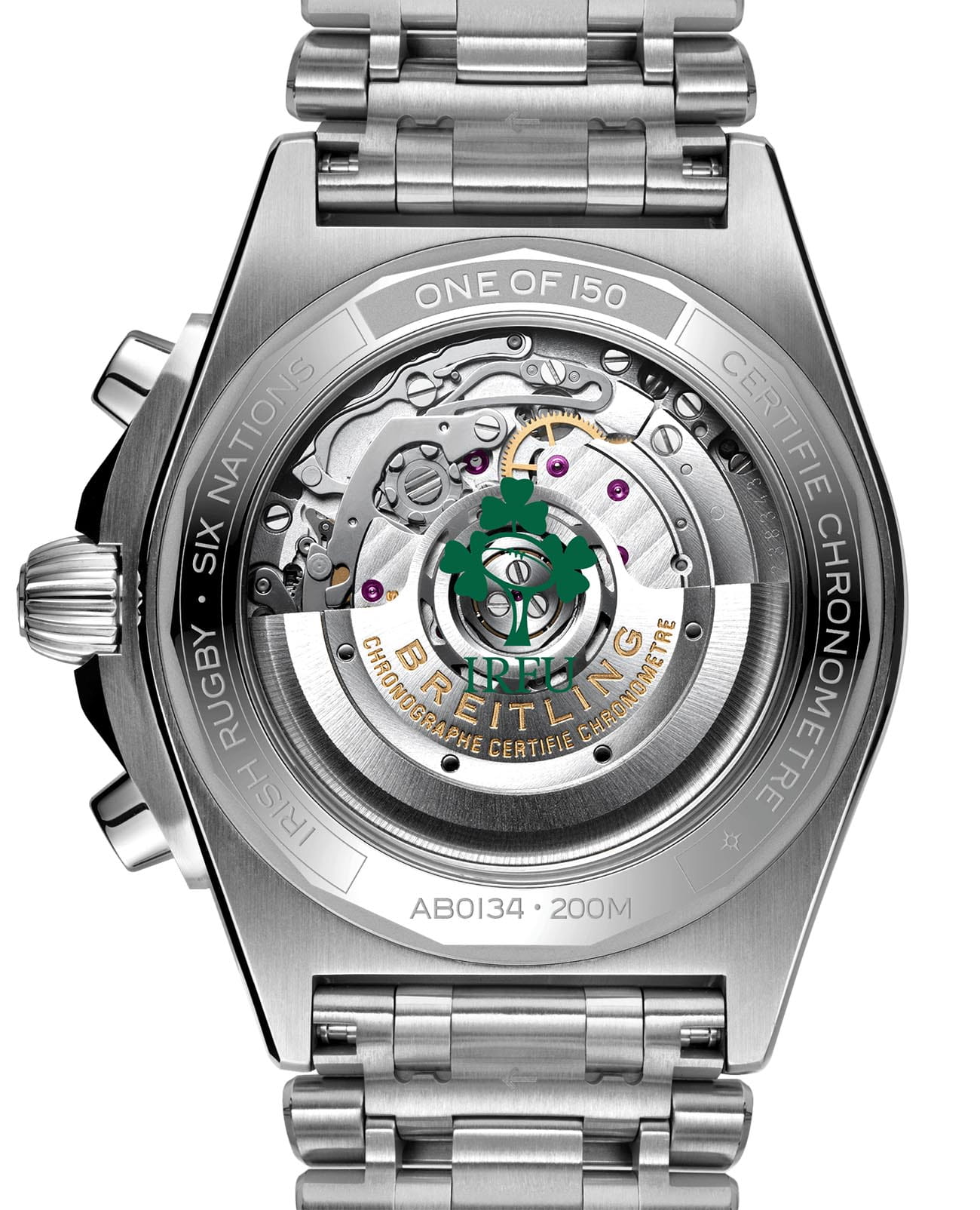 Оригинальные часы Breitling Breitling Chronomat B01 42 Six Nations Ireland AB0134A91L1A1 механические калибр механизма мануфактурный механизм breitling caliber b01 общий вид