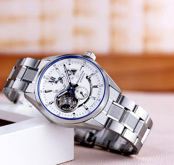 Orient Orient Star RE-AV0113S (RK-AV0113S) япония наручные мужские часы заводная головка с логотипом Orient