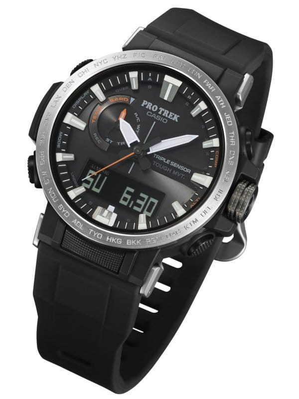 Casio Casio Pro Trek PRW-60YAE-1A PRW, наручные мужские часы фото под углом