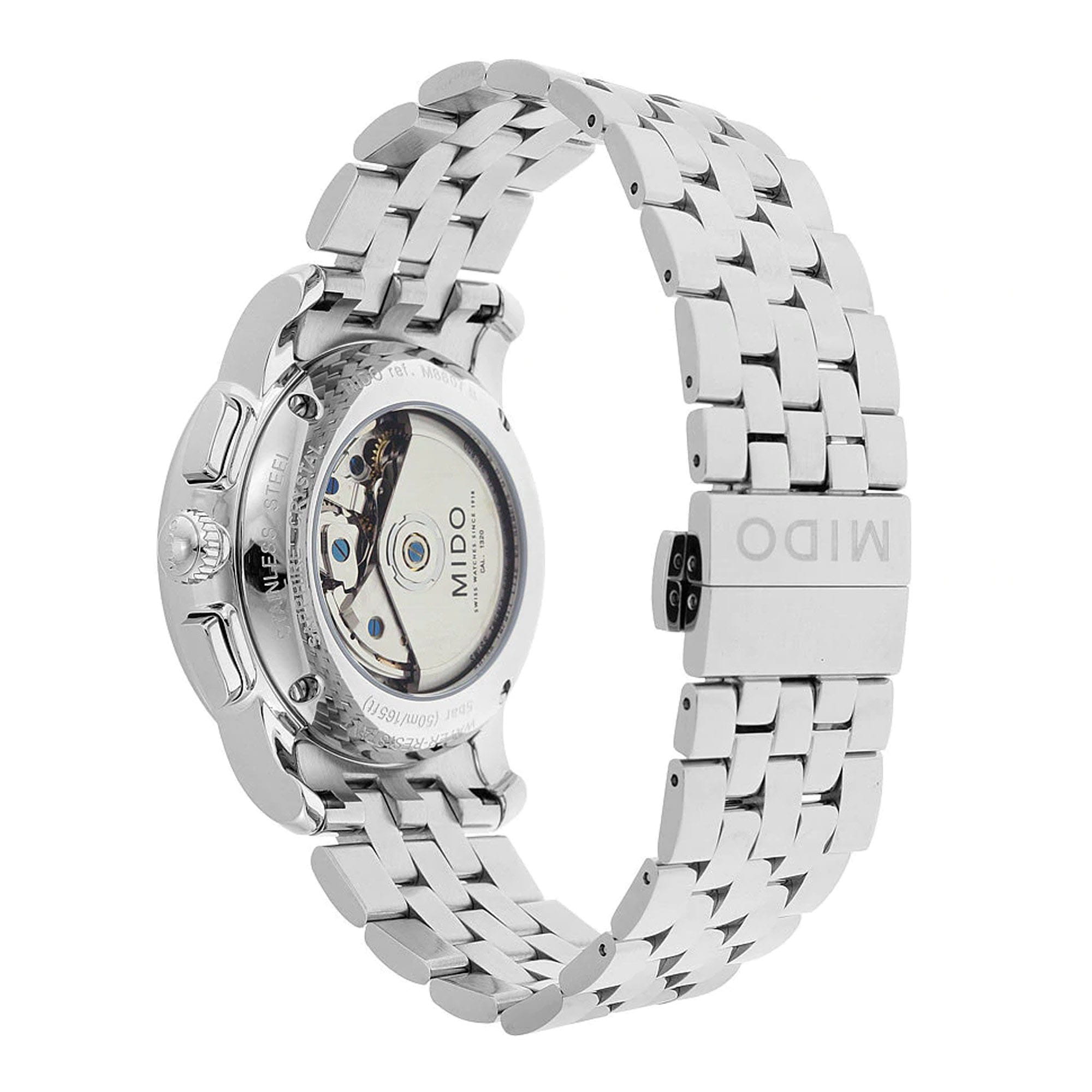 Mido Mido Baroncelli M8607.4.18.12, baroncelli швейцария мужские часы на браслете нержавеющая сталь боковой вид