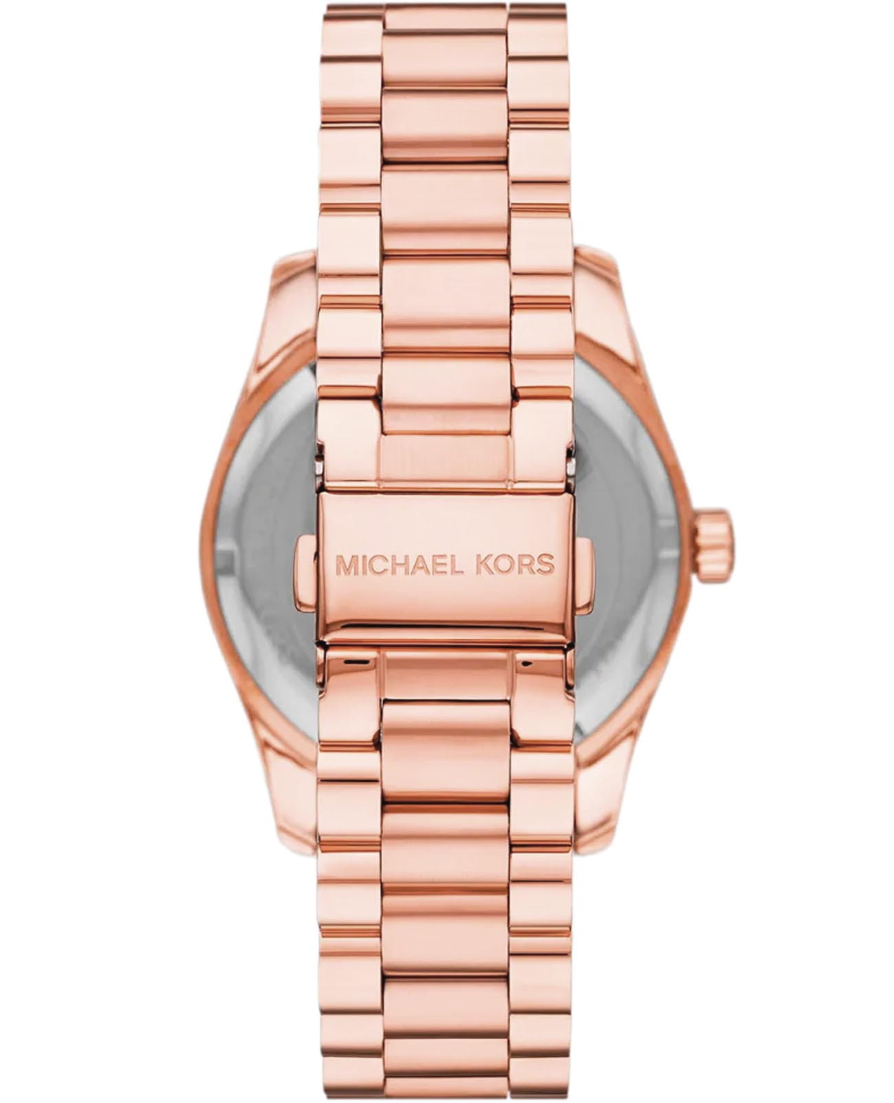 Michael Kors Michael Kors Lexington MK7444,  сша женские часы на браслете нержавеющая сталь с pvd-покрытием боковой вид