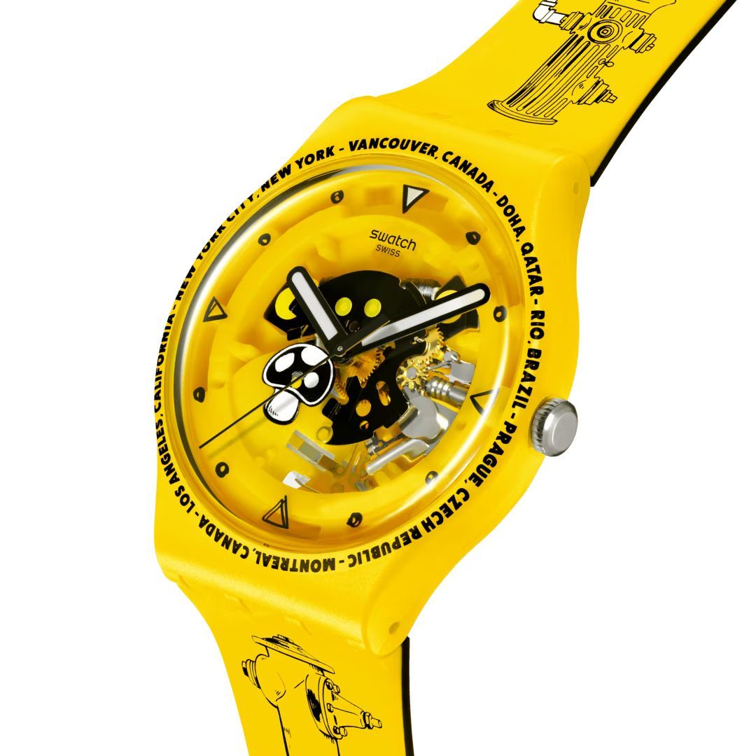 Swatch Swatch New Gent Biosourced SO29J101, gent швейцария женские часы на браслете силикон боковой вид