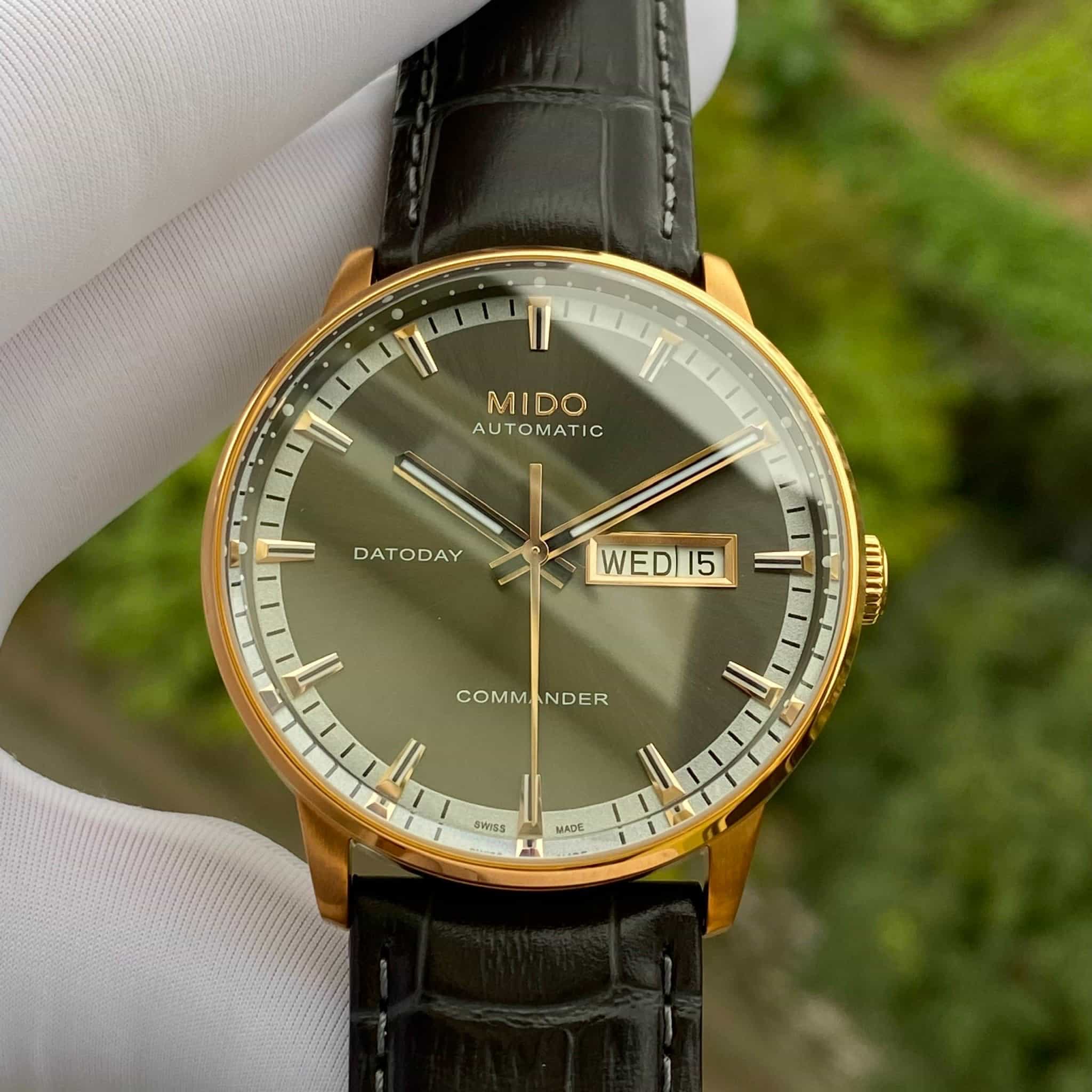 Оригинальные часы Mido Mido Commander M016.430.36.061.02 механические калибр механизма eta 2836-2 общий вид