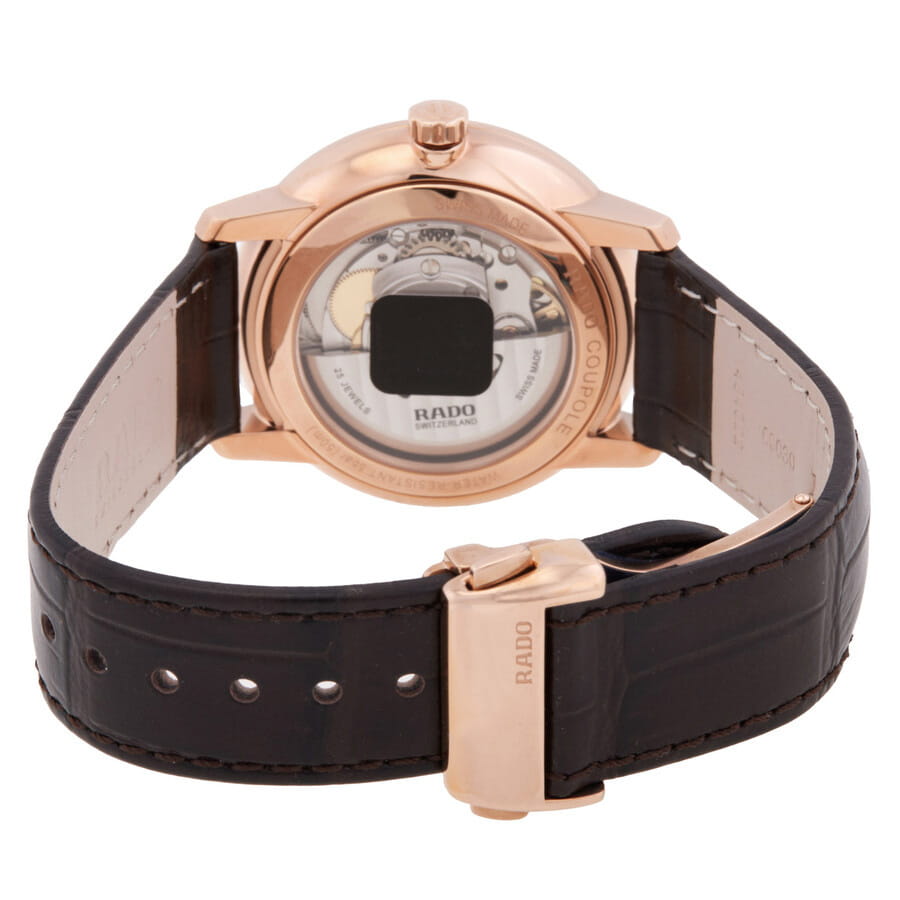 Rado Rado Coupole Classic Automatic R22861065, coupole швейцария мужские часы на браслете кожаный боковой вид