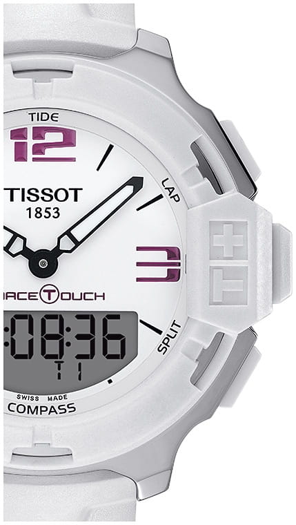 Tissot Tissot T-Race Touch T081.420.17.017.00, t-sport швейцария мужские часы на браслете каучук боковой вид