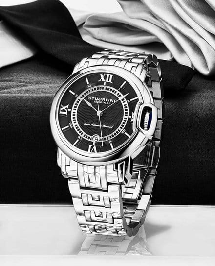 Оригинальные часы Stuhrling Stuhrling Heritage Depthmaster 1001.03 механические калибр механизма  общий вид