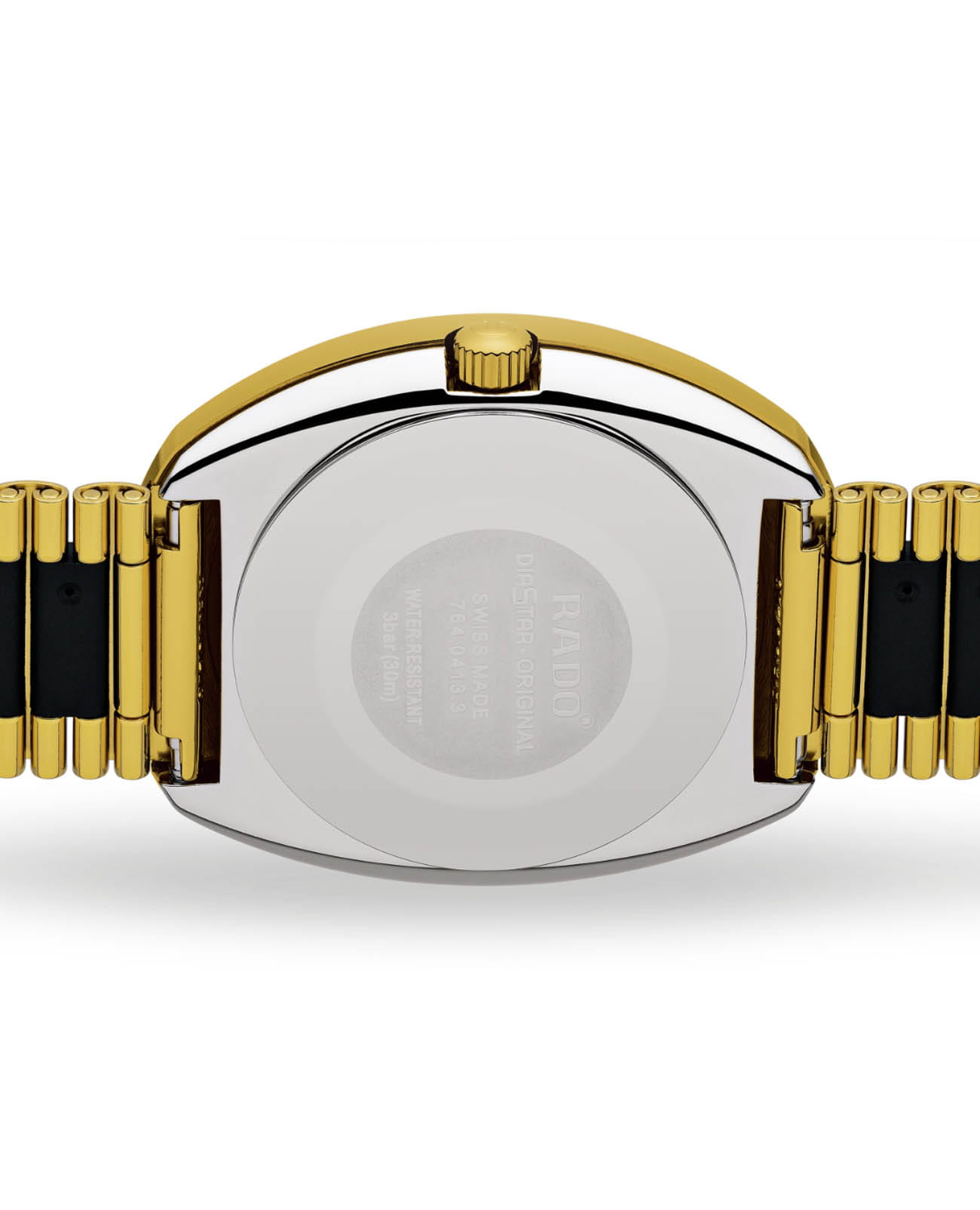 Rado Rado The Original Automatic R12413584,  швейцария мужские часы на браслете нержавеющая сталь с pvd-покрытием боковой вид