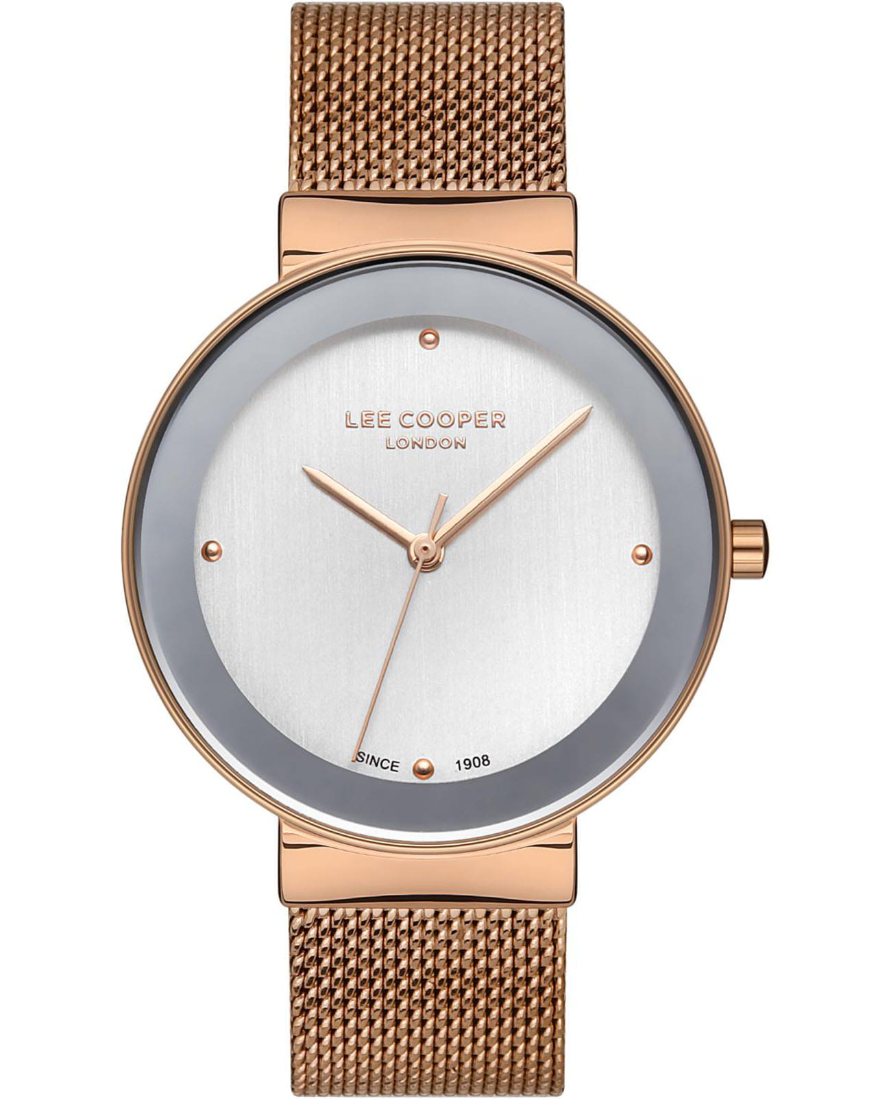 Lee Cooper Lee Cooper LC07056.430  LC07056.430 кварцевые женские часы  циферблат, браслет нержавеющая сталь с ip-покрытием — вид спереди
