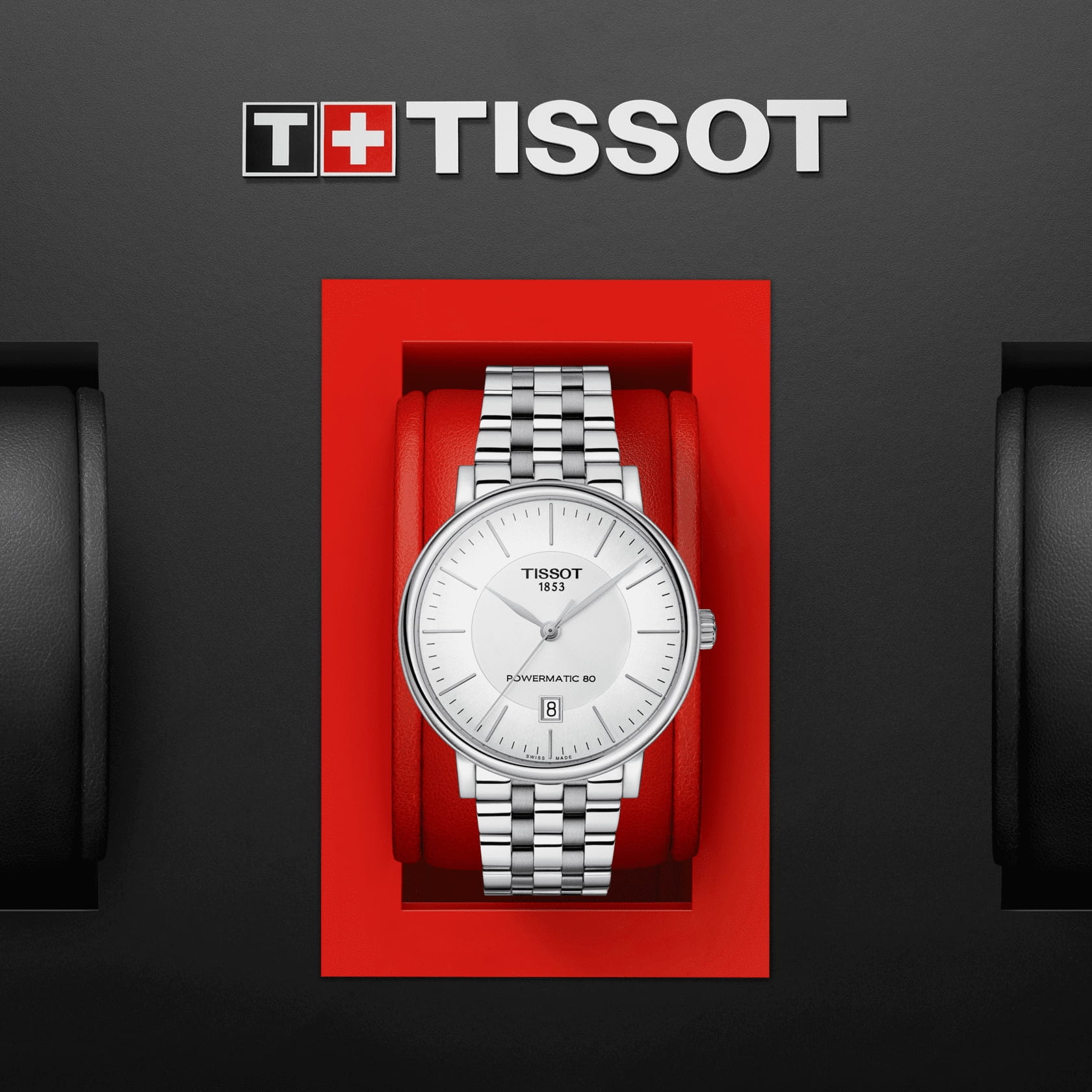 Оригинальные часы Tissot Tissot Carson Powermatic 80 T122.407.11.031.00 механические калибр механизма powermatic 80.111 общий вид