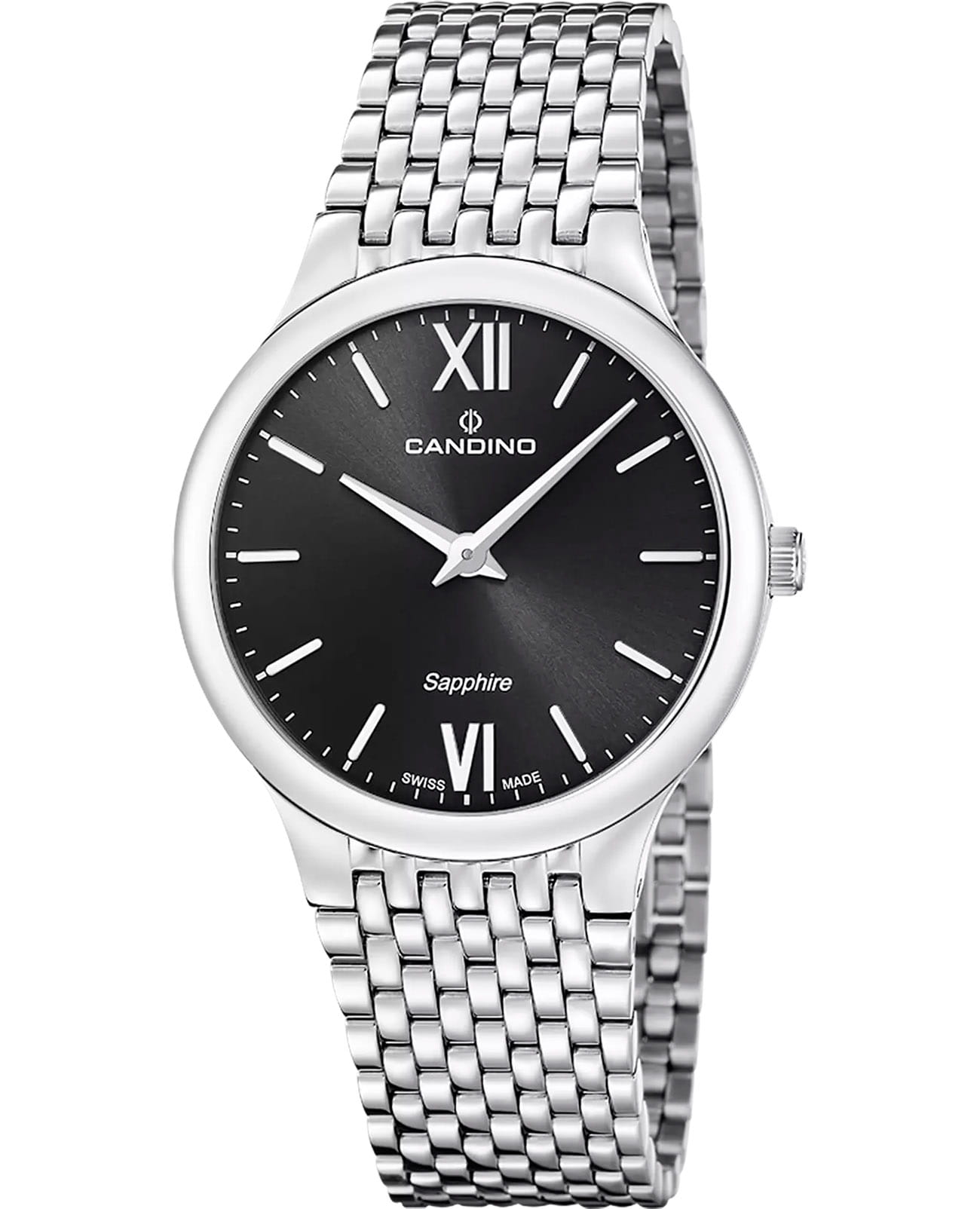 Candino Candino Series 1947 C4786/4  C4786/4 кварцевые мужские часы черный циферблат, браслет нержавеющая сталь — вид спереди
