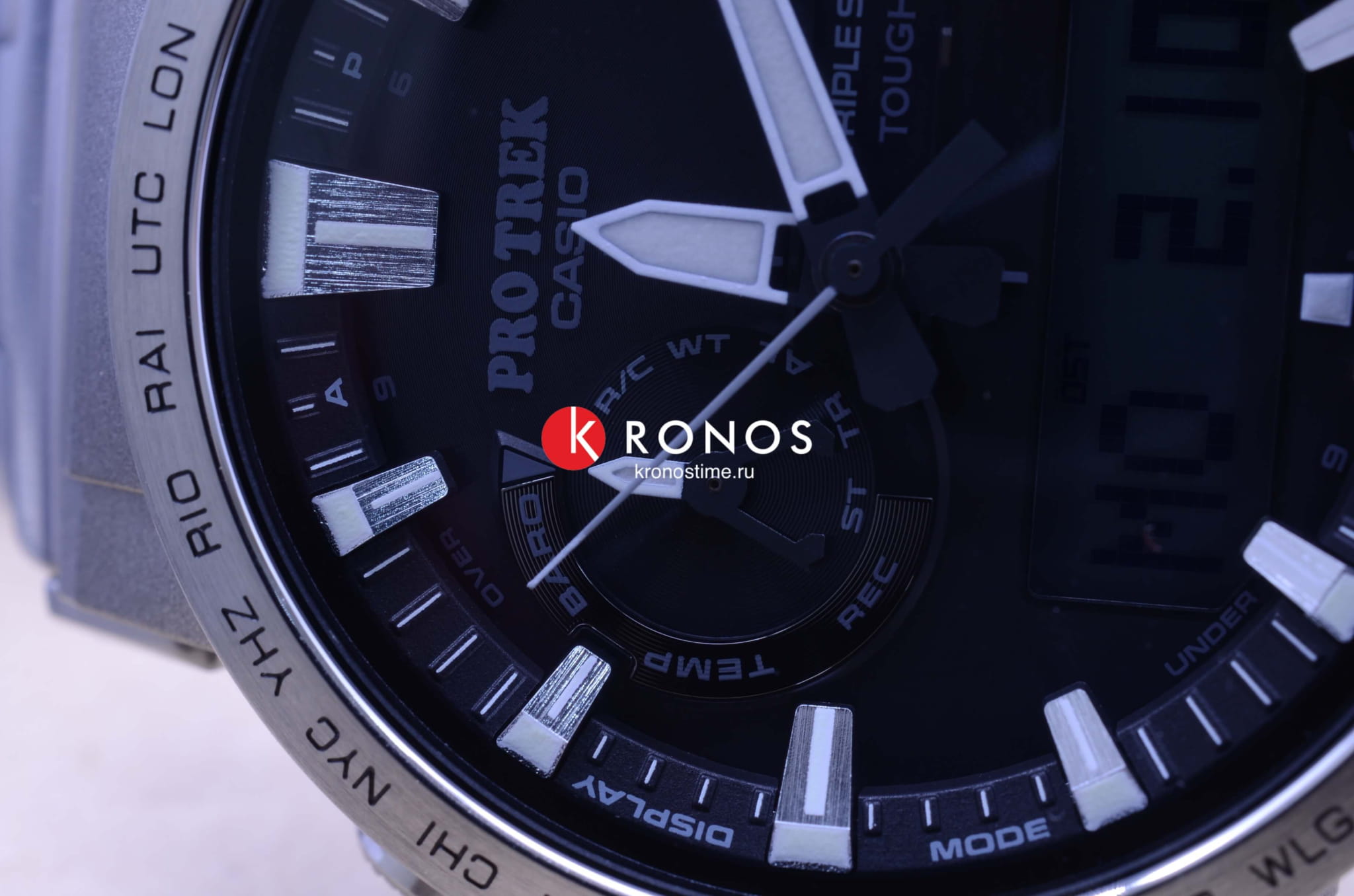 Casio Casio Pro Trek PRW-60T-7A PRW — детали корпуса и титановый