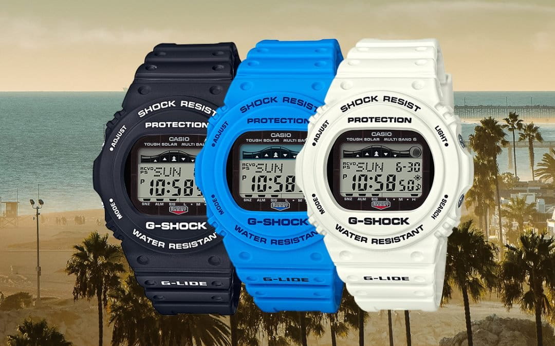 Casio Casio G-Shock GWX-5700CS-2E, g-shock япония мужские часы на браслете пластик боковой вид