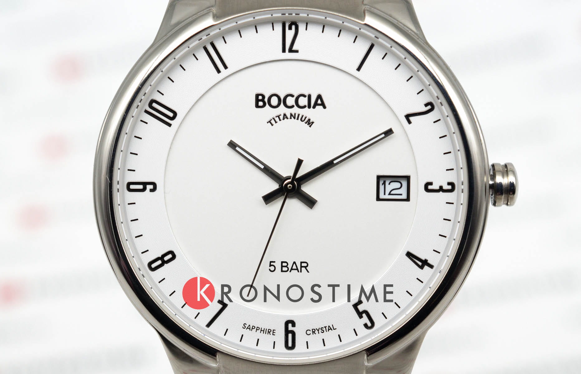 Boccia Titanium Boccia Titanium 3629-02 мужские часы белый циферблат на запястье
