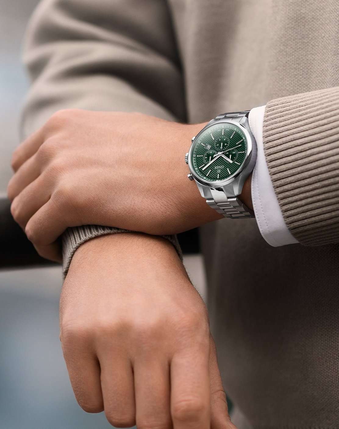 Оригинальные часы Cover Cover Chapman Chrono II CO220.04 кварцевые калибр механизма ronda 5040.d общий вид