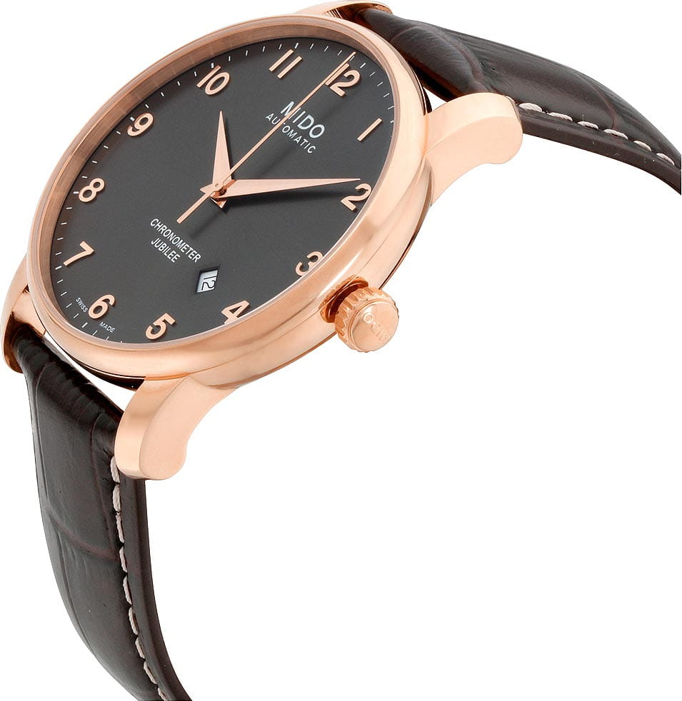 Mido Mido Baroncelli M8690.3.13.8, baroncelli швейцария мужские часы на браслете кожаный боковой вид