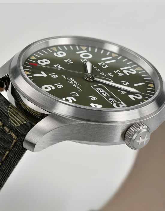 Hamilton Hamilton Khaki Field Day Date Auto H70535061 швейцария наручные мужские часы заводная головка с логотипом Hamilton