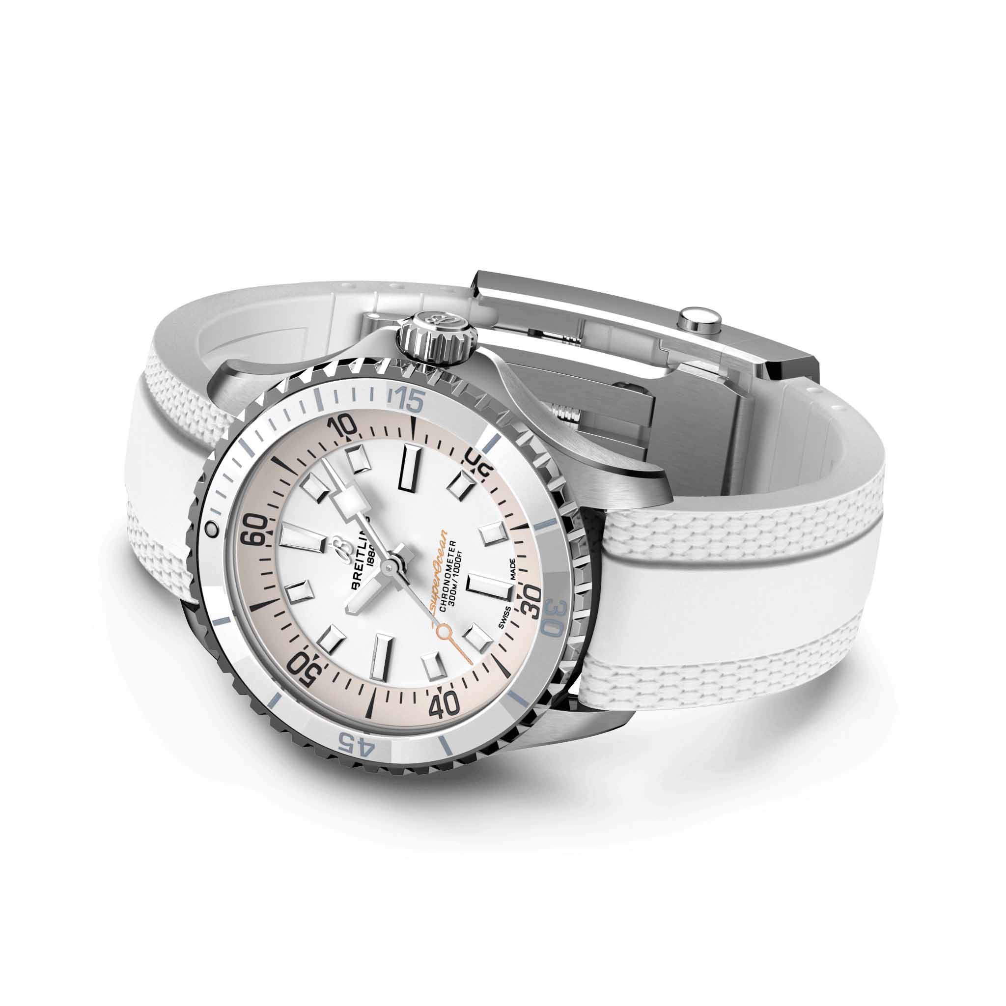 Breitling Breitling Superocean Automatic 36 A17377211A1S1 мужские часы белый циферблат на запястье