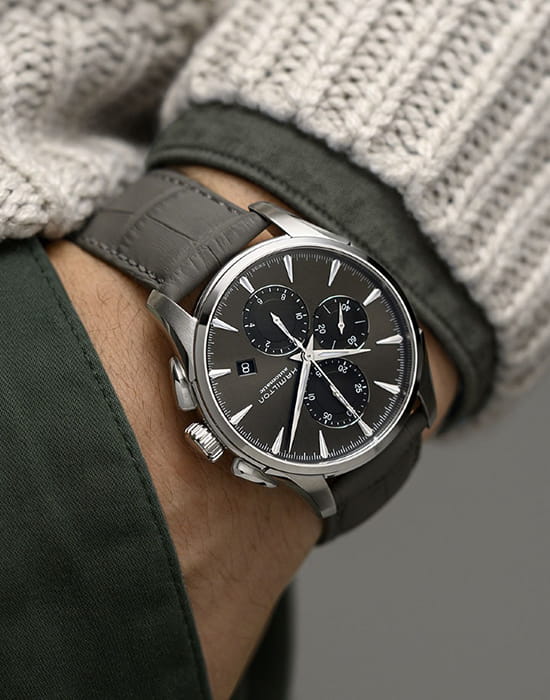 Hamilton Hamilton Jazzmaster Auto Chrono H32586881  — детали корпуса и кожаный