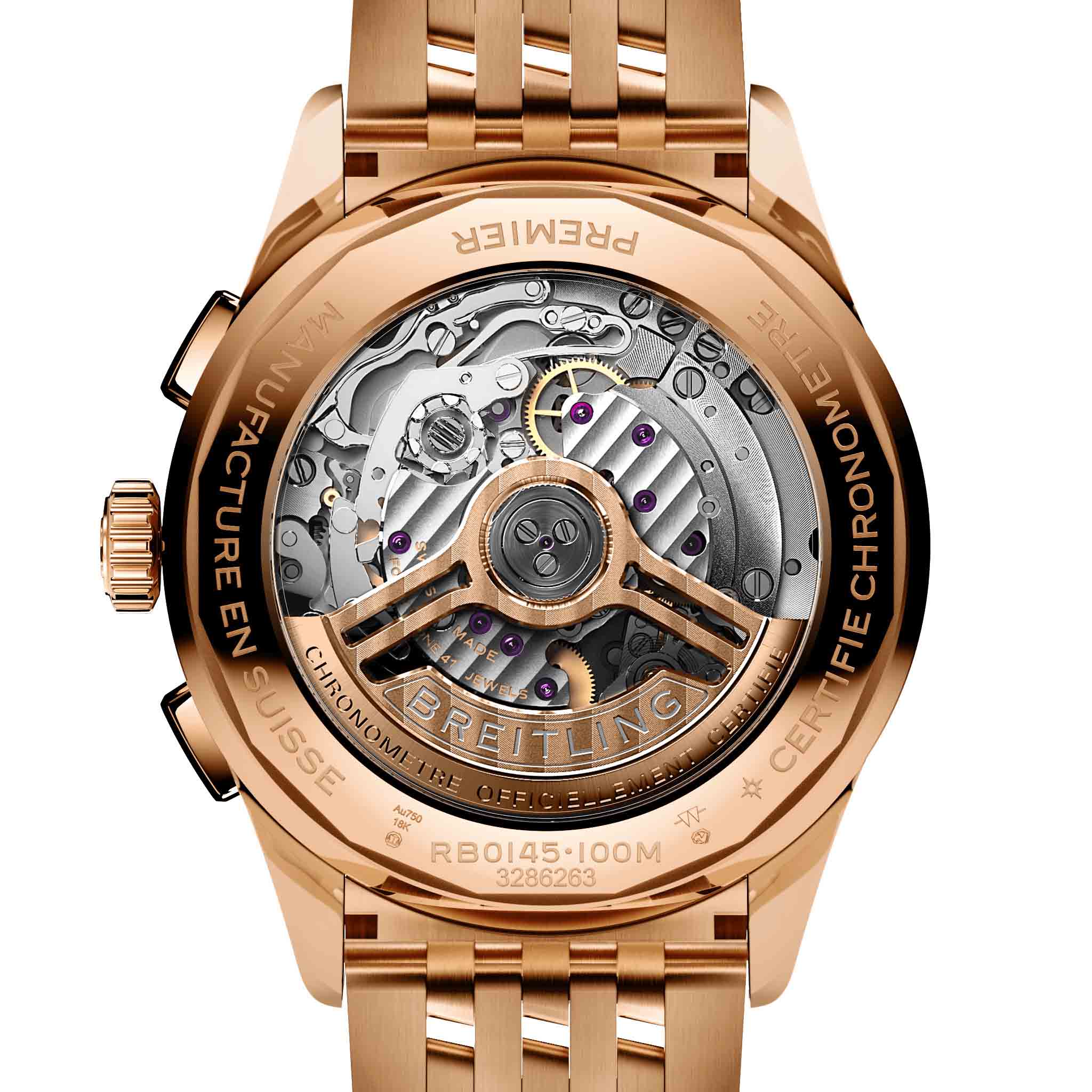 Breitling Breitling Premier B01 Chronograph 42 RB0145371G1R1 , наручные мужские часы фото под углом