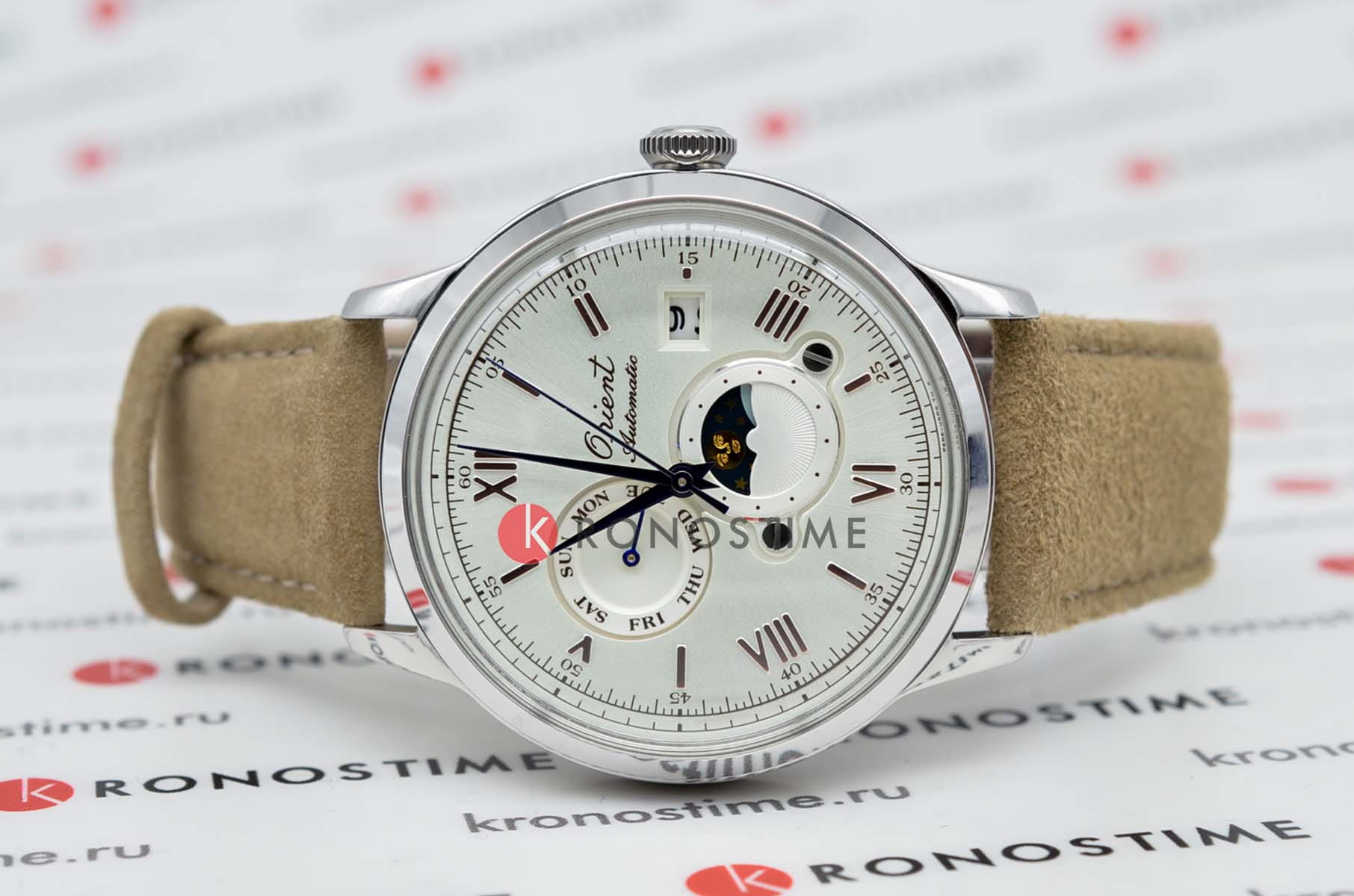 Orient Orient Sun & Moon RA-AK0808S (RN-AK0808S) , наручные мужские часы фото под углом