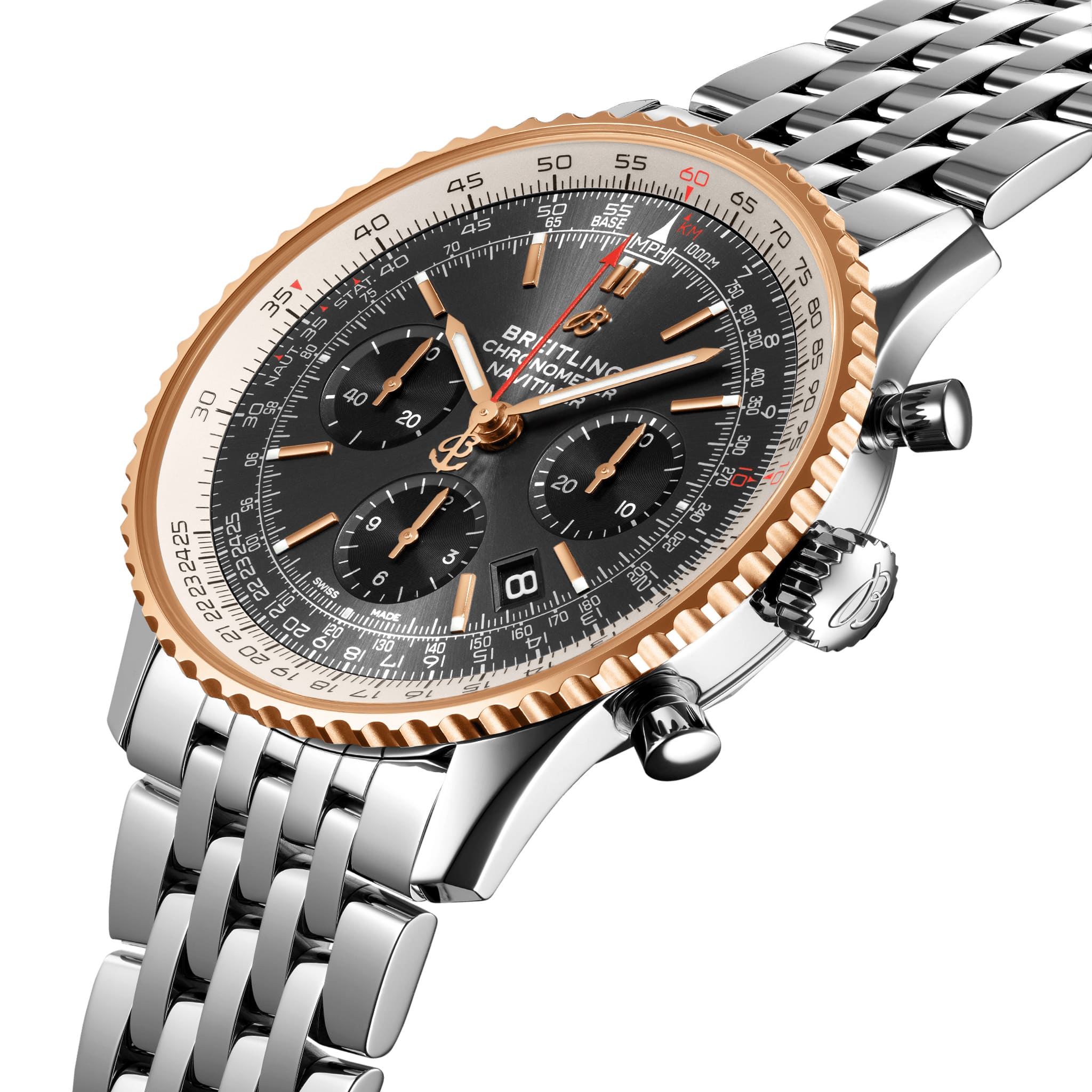 Breitling Breitling Navitimer B01 Chronograph 43 UB0121211F1A1 , наручные мужские часы фото под углом