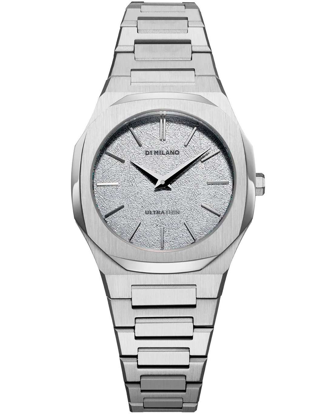 D1 Milano D1 Milano Ultra Thin UTBL35  UTBL35 кварцевые женские часы серебристый циферблат, браслет нержавеющая сталь — вид спереди