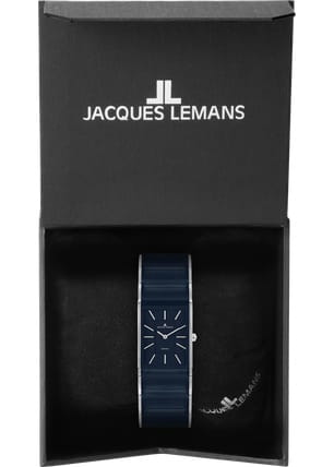 Jacques Lemans Jacques Lemans Dublin 1-1940Q, dublin австрия женские часы на браслете сталь + керамические вставки боковой вид