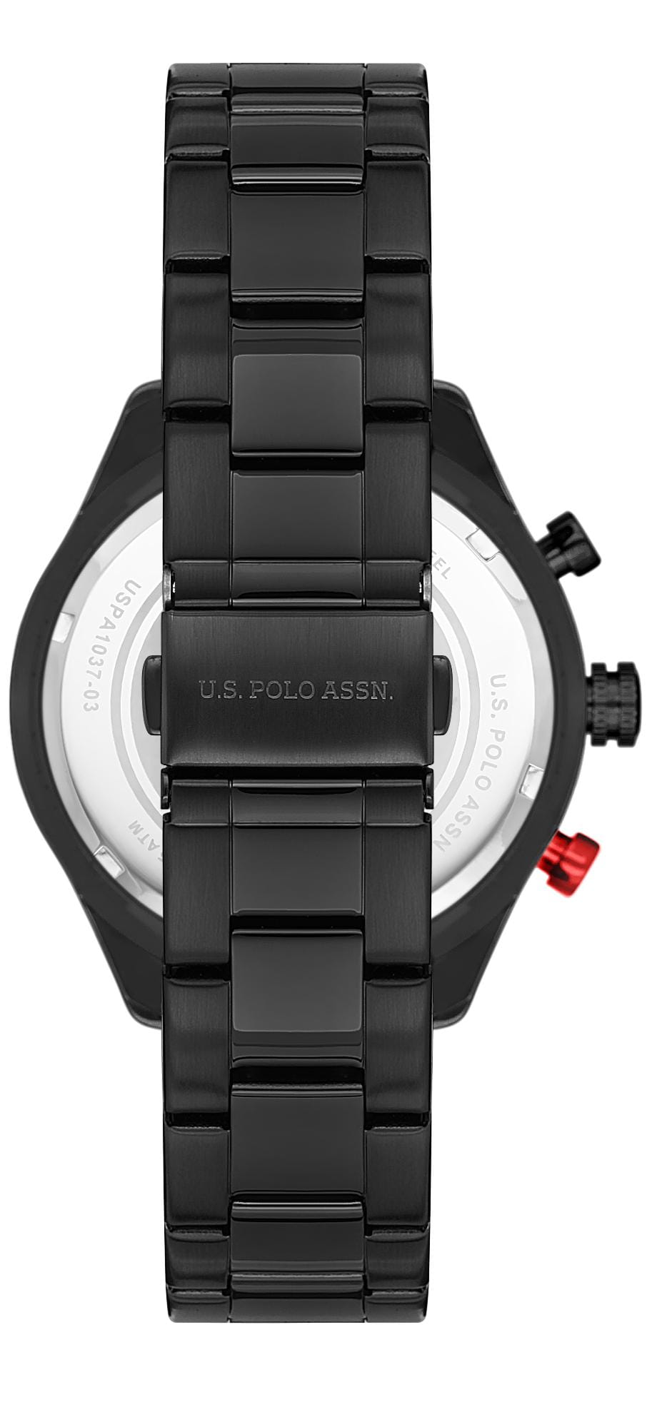 U.S. Polo Assn. U.S. Polo Assn. Crossing USPA1037-05,  сша мужские часы на браслете нержавеющая сталь с ip-покрытием боковой вид